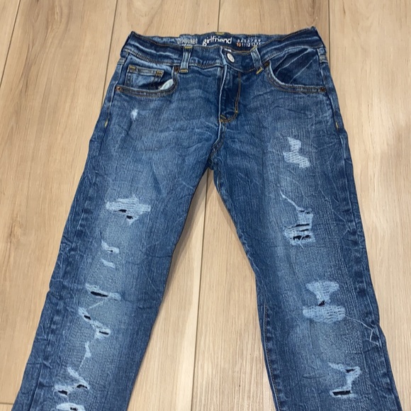 EUC Girls Gymboree Size 10 Distressed Girlfriend Style Denim Jeans - Picture 6 of 14